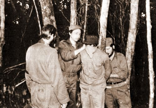 Fidel Castro durante una ejecución.