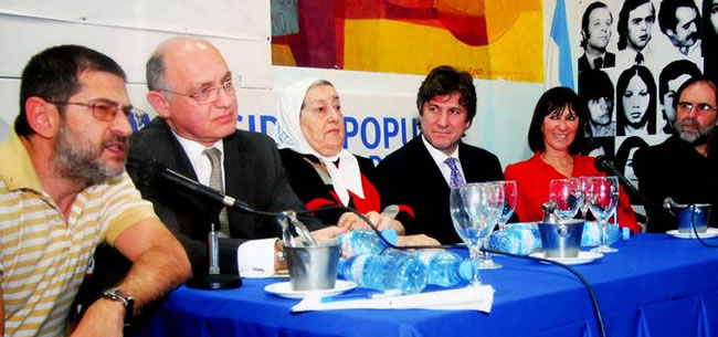 Schoklender, Timerman, Bonafini, Boudou, Felisa Micheli y Forrester